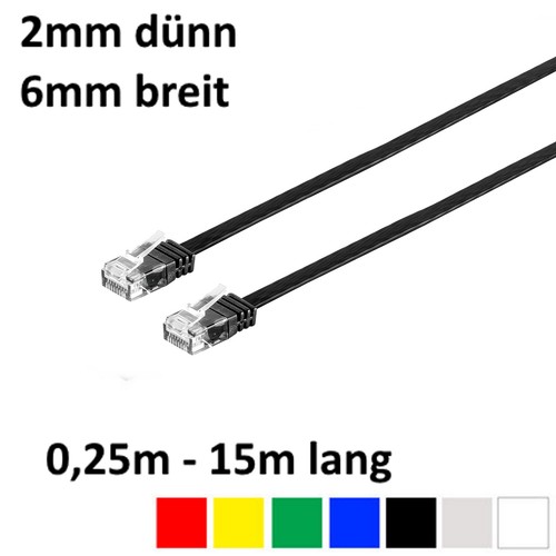 Patchkabel flachkabel cat - flachkabel, 6