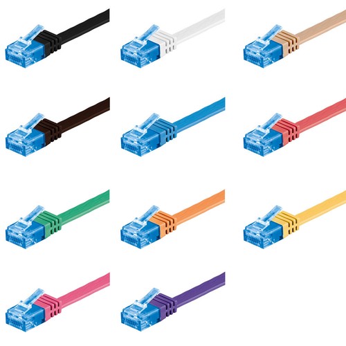 Cat6a patchkabel flachkabel - cat6a,